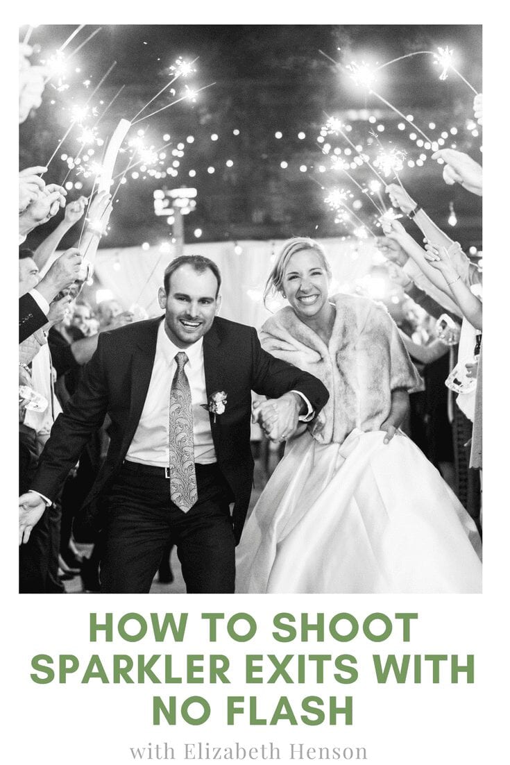 how to shoot sparkler exits with no flash
